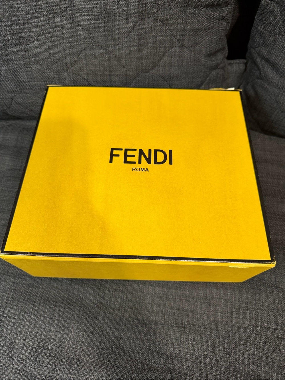 Fendi Yellow Box with Black Logo